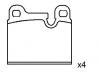 剎車片 Brake Pad Set:34 21 1 159 269